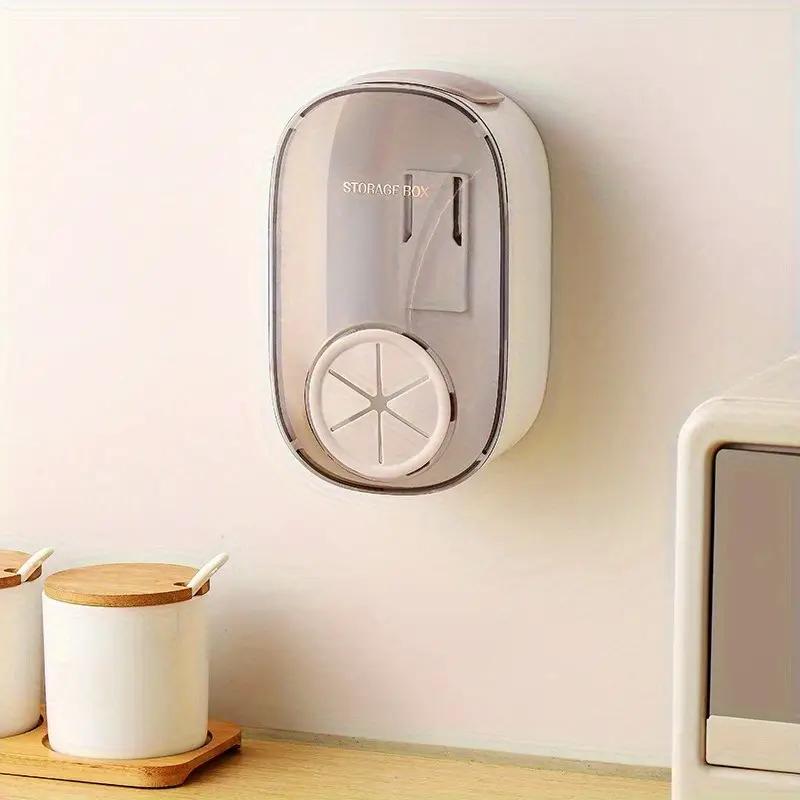 Household Disposable Plastic Wrap Storage Box Plastic Wrap Storage Box Free of Punching Wall-mounted Removable Kitchen Use