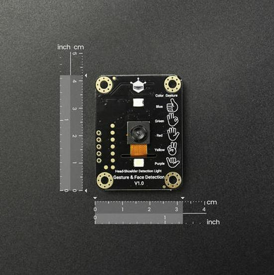 AI Gesture/Face Tracking Sensor (3m range, 5 gestures, 10 face tracking, Model M)