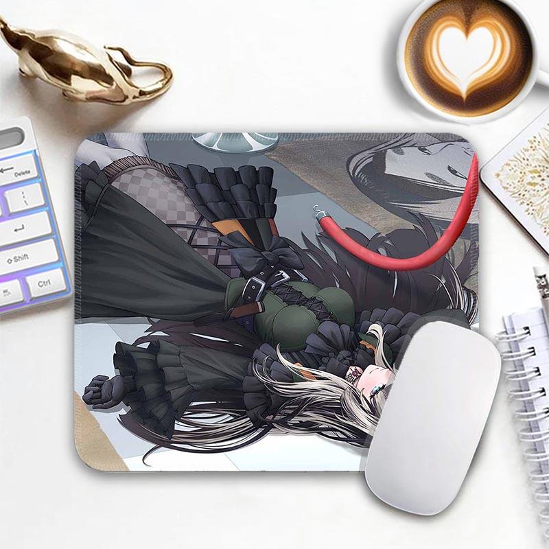 Anime Kawii Standard Mouse Pad Virtual Idol Gamer Mouse Mat J_Juufuutei Small Gaming Mousepad Travel Mouse Mat Non-Slip Mousemat