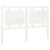 VidaXL Headboard White 145.5x4x100 Cm Solid Pine Wood 817941