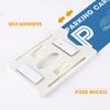 Car Windshield Parking ID Transparent Protective Card Holder Fastener Clips Auto Cards Holders Tickets Suction Cup Clip 1-10pcs