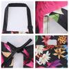 Flower Print Kitchen Apron Anti-fouling Sleeveless Restaurant Uniform Waterproof Breathable Catering Work Clothes for Women