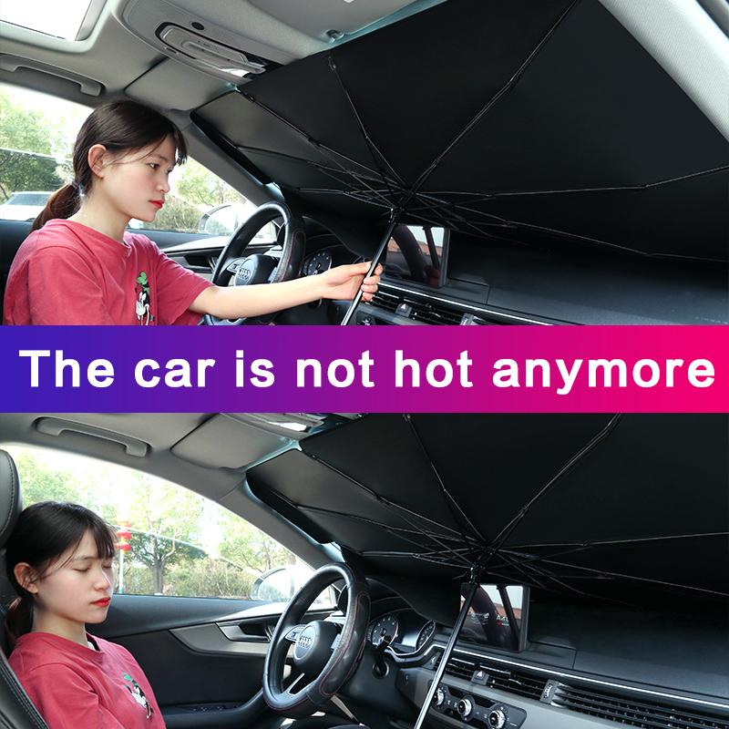 Parasol Protector de coche, Parasol para ventana delantera de coche, cubiertas, Protector solar para coche, accesorios de protección de parabrisas Interior