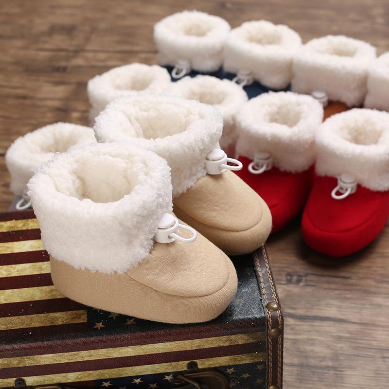 Unisex Soft Sole Snow Boots for Infants (0-1 Year)