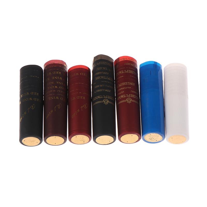 10 sztuk Pvc termokurczliwa nasadka akcesoria barmańskie do parzenia wina uszczelka do butelki