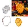 5Pcs Halloween Themed Cookie Cutter Set Halloween Biscuits Molds Set Eerie Specters Shape Biscuits Silicones Molds