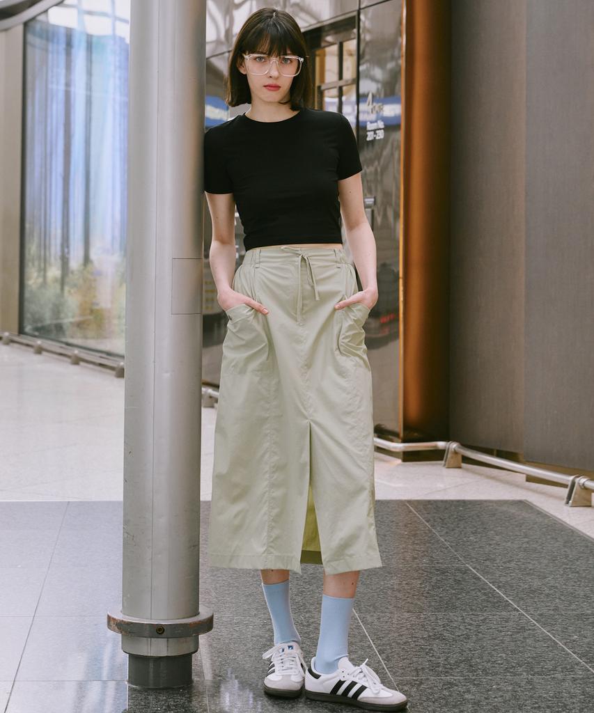 Marop 3105 Nylon Skirt (Beige)