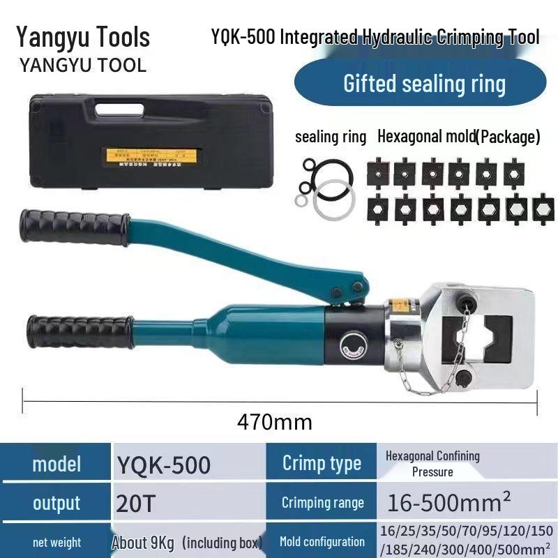 Manual Hydraulic Crimping Tool YQK Series for Copper and Aluminum Lugs