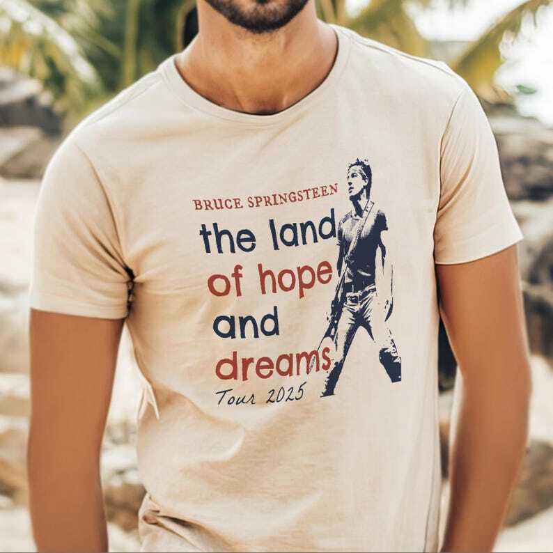 Bruce Springsteen Shirt The Land of Hope and Dreams 2026 Tour Tee Unisex XXXXL