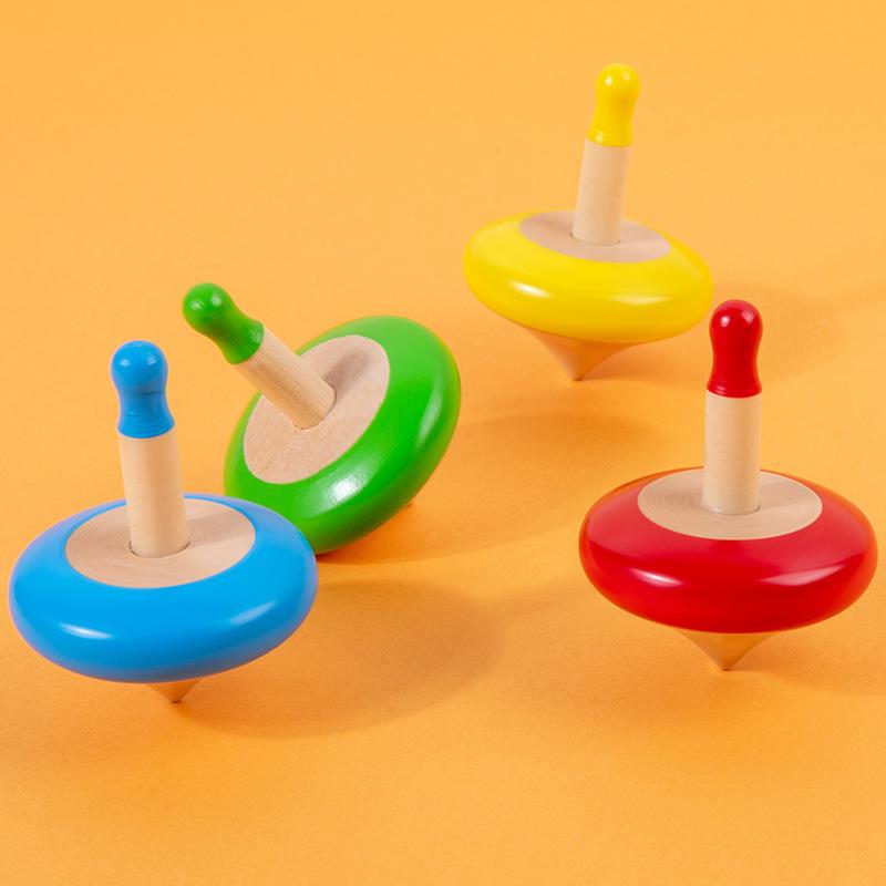 4pcs Gyro Toy Colored Gyro Toys Funny Table Tops Gyro Toys Portable Small Gyro Toy