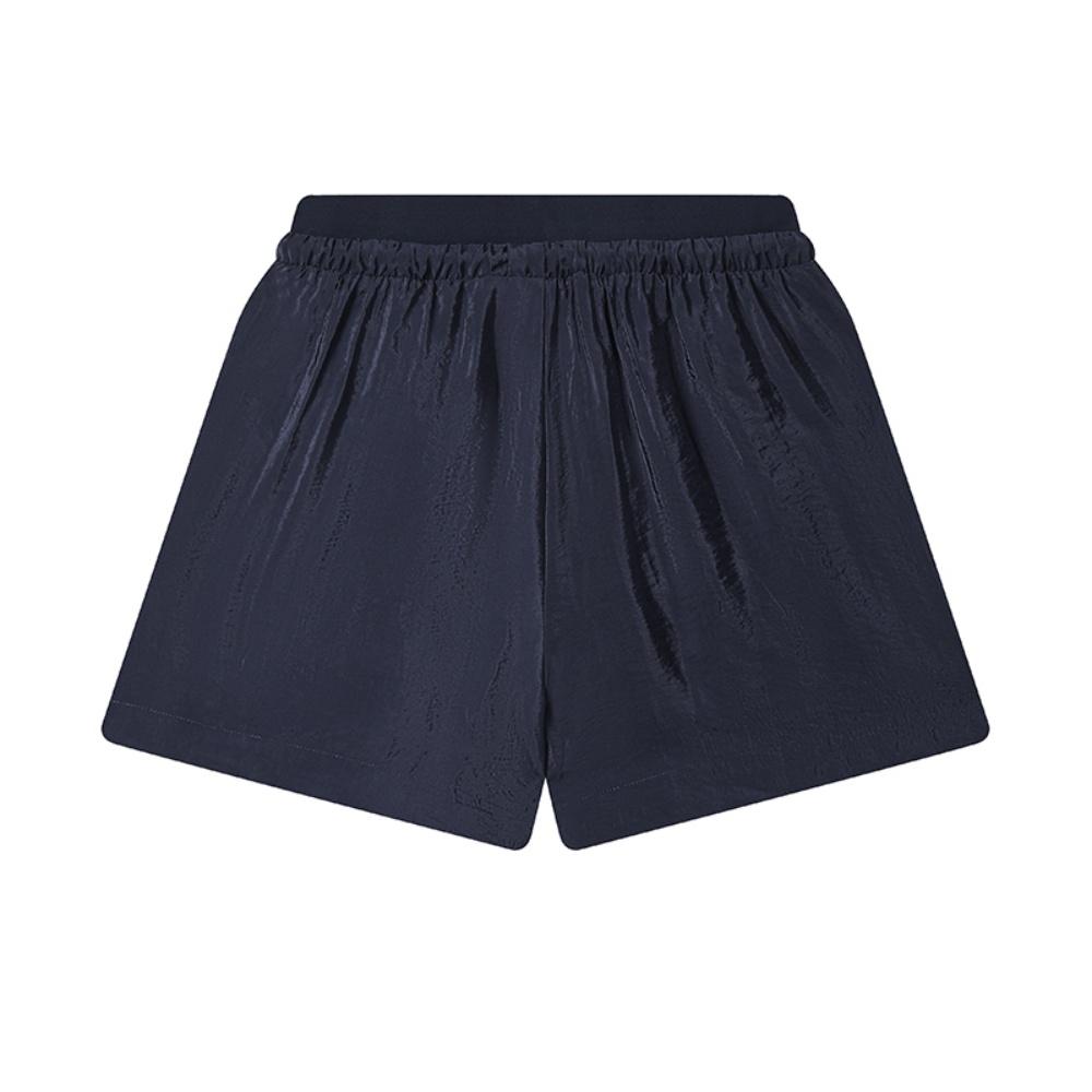 Fila Milano Series Casual Loose Solid Color Shorts Women Shorts Deep-Blue F11W535802FDB