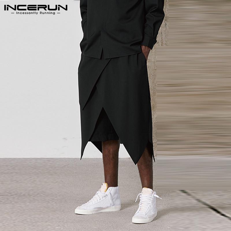 INCERUN Pantaloni Uomo Ampio Cavallo Harem Pantaloni Loose Large Cropped  Pantaloni a gambe larghe Samurai acquista in modo economico — spedizione  gratuita, recensioni reali con foto — Joom