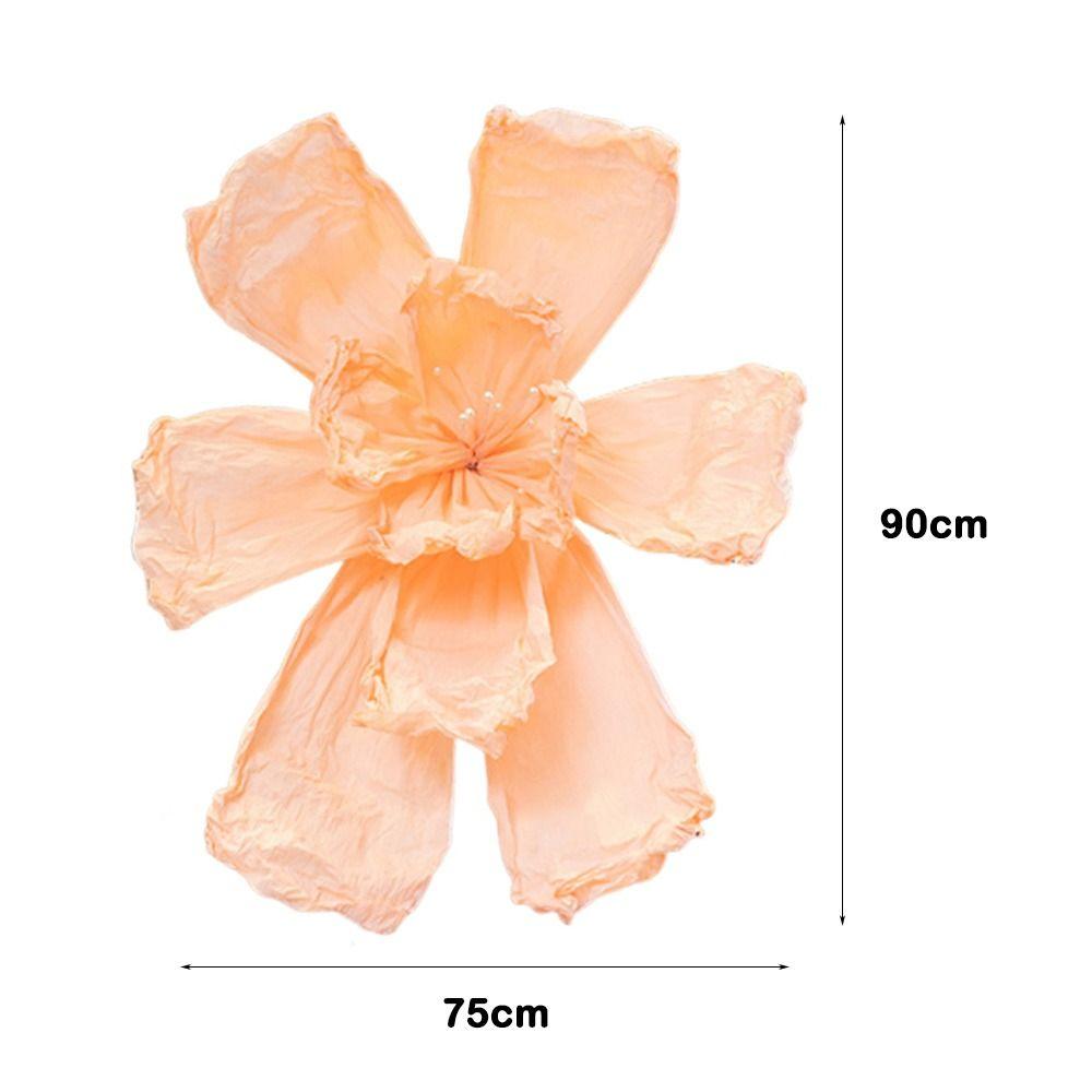 Decorative Paper Crane Paper Crane Flower Pathway Hanging Banner Artificial Flower Hand Crumpled Paper Banner Large Iris