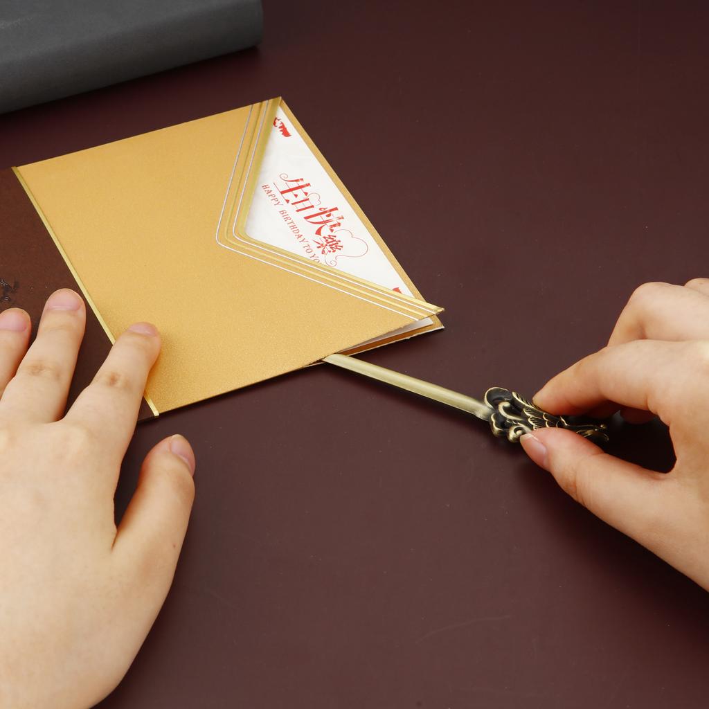 1PCS Metal Phoenix Letter Opener Mini Portalble Utility Knife Cutter Envelope Opener Mail Knife School Office Supplies