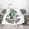 Invader Zim Soft Warm Light Thin Blanket Invader Zim Gir Robot Funny Cute Gas Irken Space Dog Jhonen Dib Membrane Pig Vector