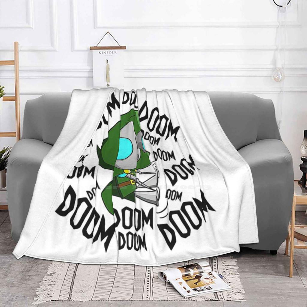 Invader Zim Soft Warm Light Thin Blanket Invader Zim Gir Robot Funny Cute Gas Irken Space Dog Jhonen Dib Membrane Pig Vector