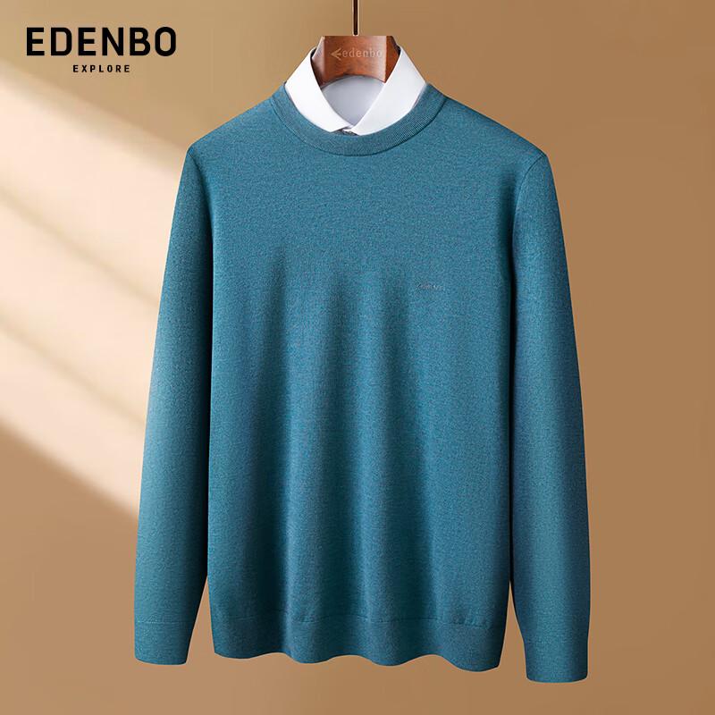 Edenbo Men's Lightweight Wool Blend Pullover Sweater