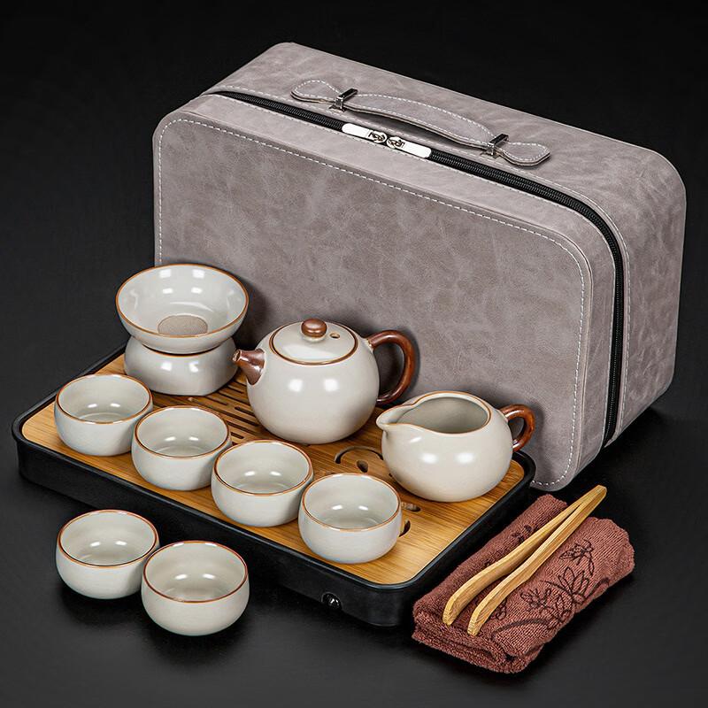 Ru Kiln Travel Kung Fu Tea Set