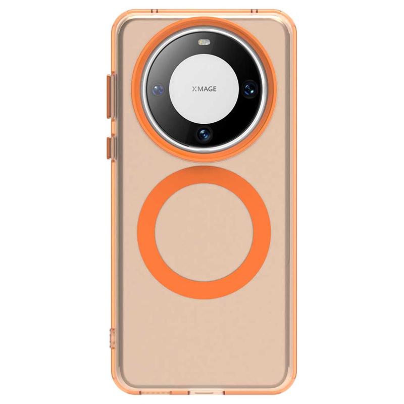 For Huawei Mate 60 Pro Case Cover Huawei Mate 60 Pro Capas Transparent Annular Magnetic Matte Clear Fundas Huawei Mate 60 Pro