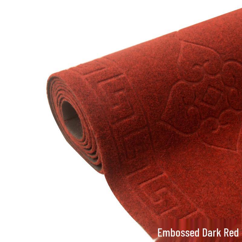 Extra Thick Non-Slip Red Carpet for Store Entrances & Events, Ideal for Guests & Exhibitions, Full Coverage