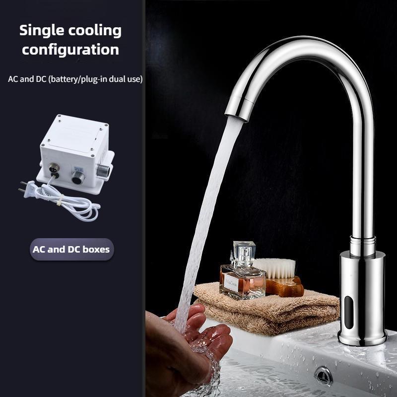Household Bathroom Sink Hand Washing Device Fully Automatic Intelligent Sensing Faucet Kitchen Copper Water Tap