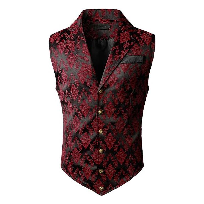 Men's Suit Vest, Fashionable British Retro Vest, Casual Suit, Slim Fit Vest