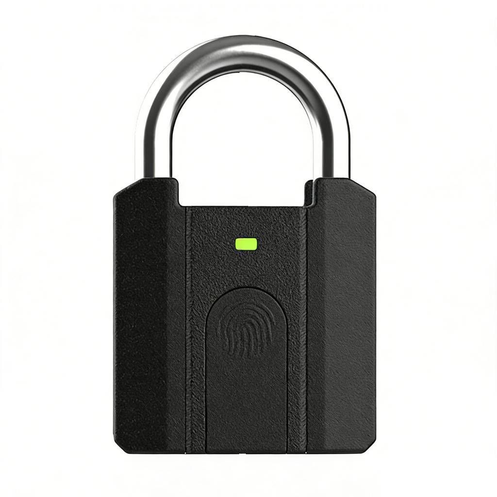 Smart Dormitory Cabinet Lock with 2 Key Electronic Password Lock IP65 Waterproof Fingerprint Padlock for Safety Bag Box Drawer