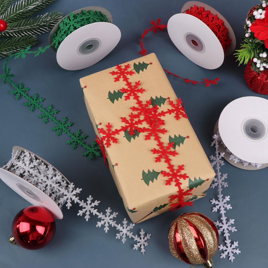 2M Weihnachtsbänder Glitzer Band Feiertags Dekor Weihnachtsgeschenk Verpackung 2M Weihnachtsbänder Glitzer Band Feiertags Dekor Weihnachtsgeschenk Verpackung