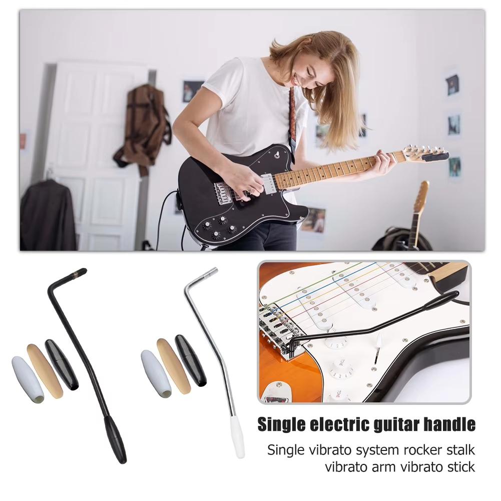 Metal Tremolo Arm for Electric Guitar, 6mm Standard Size Single Shake Tremolo Handle Accessory