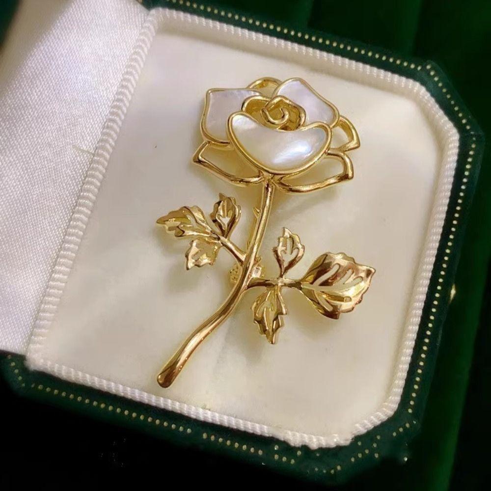 Cheongsam Accessories Fairy Rose Brooches Collar Pin Banquet Clothes Pin Romantic Badge  Decoration