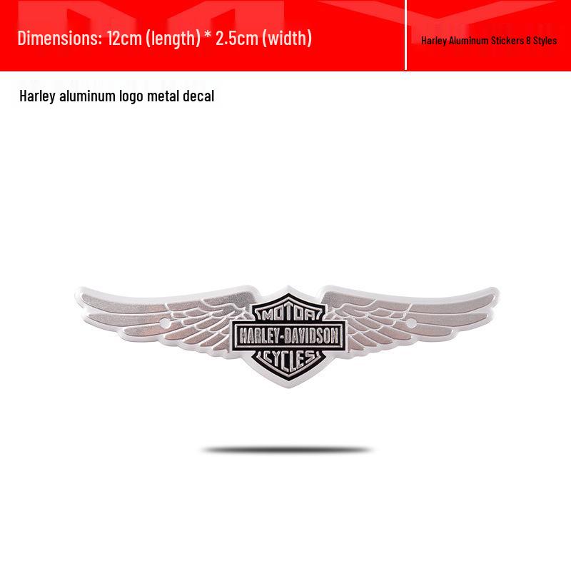 

Harley-Davidson Metal & Aluminum Skull Emblems and Stickers for Electric Bikes, Motorcycles, and Cars.