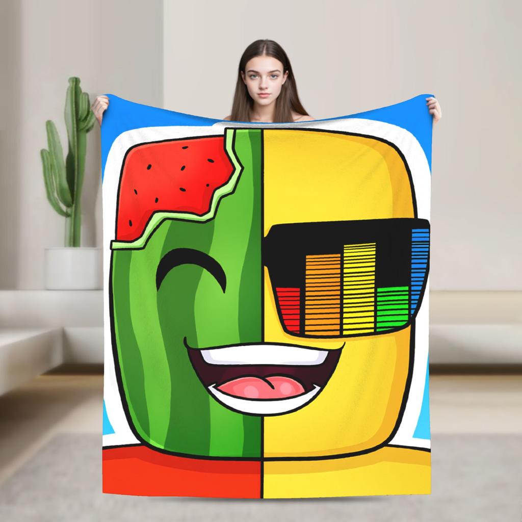 S-Sonnig und M-Melone Decke Weich Warm Flauschig Plüsch Bettwäsche Überwürfe Für Schlafzimmer Dekorative Flanell Tagesdecke Bettbezug