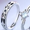 Yousheng Couple Ring Luxury Exquisite Non-Fading Valentine's Day Jewelry The Princess And The Knight Engagement Ring for Anniversary