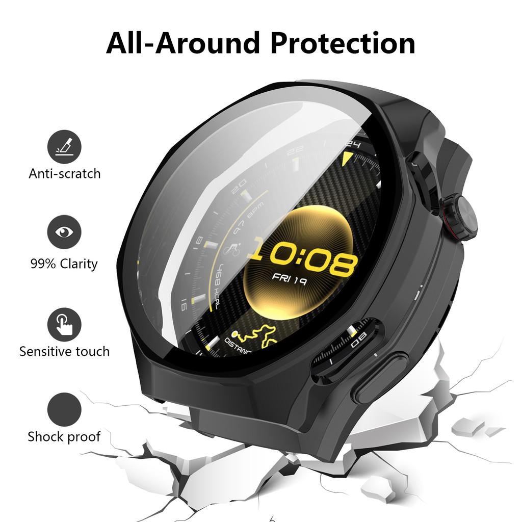 Glass+Case for Huawei Watch GT6 Pro 46mm Glass Anti-scratch Screen Protector Hard PC Protective Bumper for GT 6 Accessories