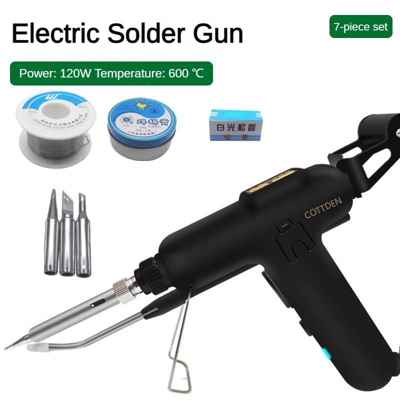 80W/120W High Power Industrial Electric Soldering Gun Electric Soldering Iron Multifunctional Small Soldering Automatic Soldering Feeder