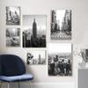 New York City Canvas Painting Posters and Prints, Black and White Wall Art Pictures, Living Room Decoration, Home Decor
