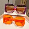 Festliche Strandparty-Sonnenbrille Überdimensionierte quadratische Fassung Lebendige Farben Sommer-Spaß Outdoor-Reisebrille