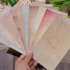 1 Set Flower Plants Scrapbook Sticker with 10 Paper Sheet Waterproof PET DIY Notebook
