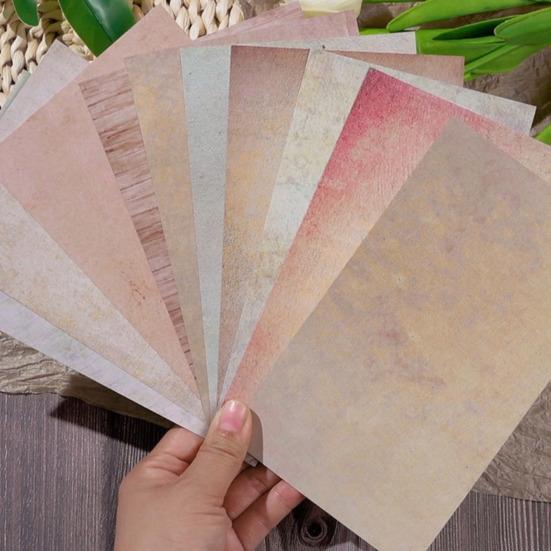 1 Set Flower Plants Scrapbook Sticker with 10 Paper Sheet Waterproof PET DIY Notebook