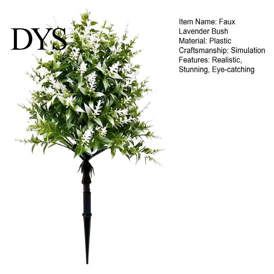 Lavender Plant For Home Artificial Topiary Ball Tree UV Resistant Fake Shrub Bushes with Retro Style Flowers Stake Realistic Plants for Wedding Patio