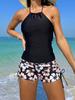 Beachwear Tankini Swimwear Women 2025 Bikini Set Woman Swimsuit Two-Piece Sleeveless Backless Bathing Suit Monokini Beach Shorts