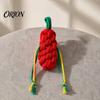 Engaging Sound Toys for Indoor Play Squeaky Cotton Rope Dog Chew Toy Aggressive Chewers, Vegetable Shaped Puppy Teething Pet Boredom Relief
