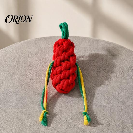 Engaging Sound Toys for Indoor Play Squeaky Cotton Rope Dog Chew Toy Aggressive Chewers, Vegetable Shaped Puppy Teething Pet Boredom Relief