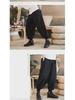 Men's Loose Linen Tang Suit Pants - Chinese Ancient Style Monk Pants
