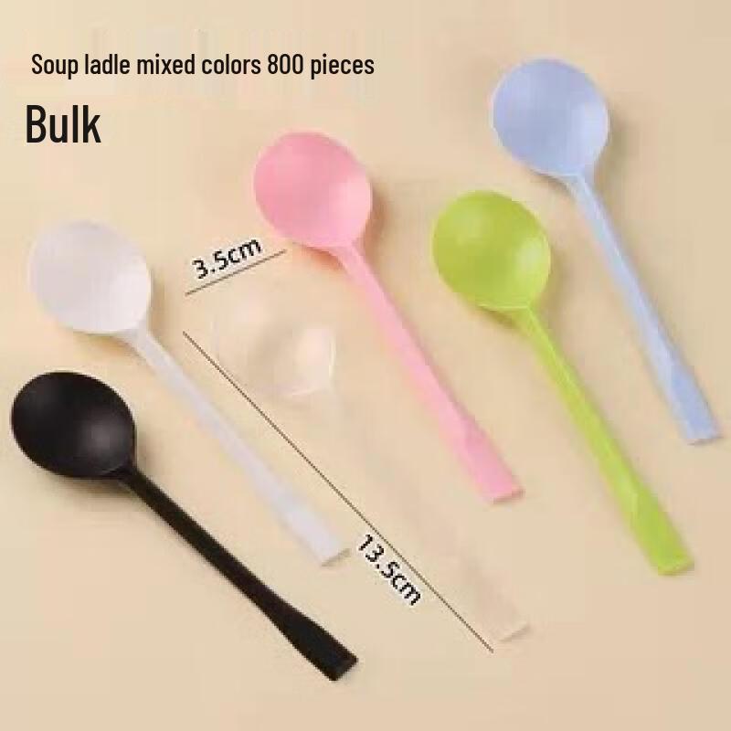 Qiwei Commercial Disposable Thickened Plastic Spoons