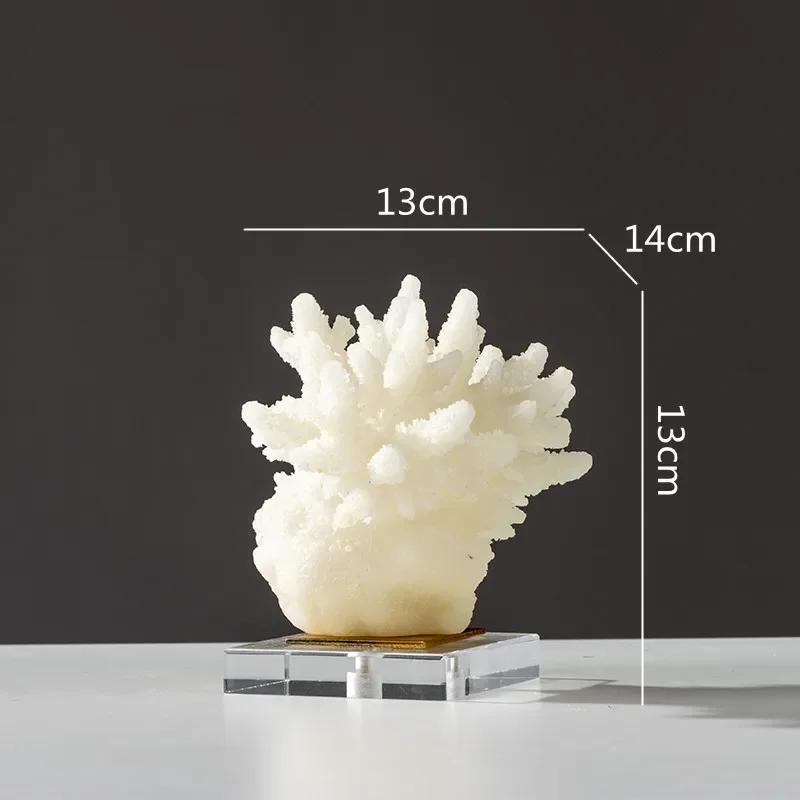 Für Kreative Harz-Imitation Korallen-Bastelarbeiten Hohl-Korallen-Skulptur Dekorative Figuren Bunte Kristall-Verzierungen Heimdekoration