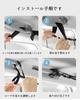 Car Clothesline Multifunctional Car Storage Adjustable with Reinforced Clamp Black