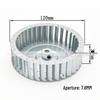 Galvanized High-Temp Motor Fan Centrifugal Impeller Wheel, 120mm Dia, 34mm-43mm Height, 6mm-8mm Inner Hole