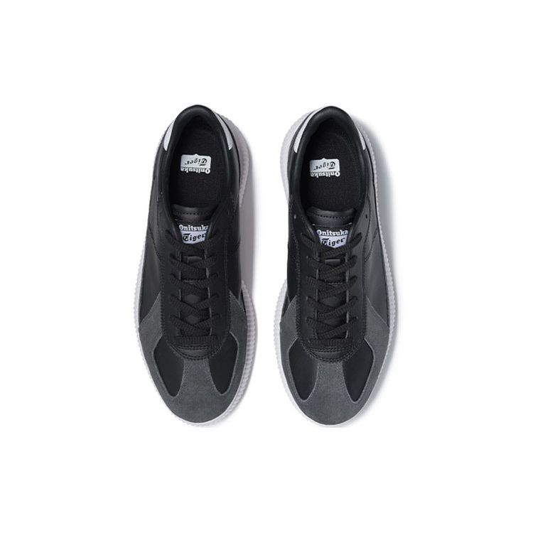 Onitsuka Tiger Delecity Non-Slip Balance Lightweight Low-Top Skate Shoes Unisex Skate Shoes Black White 1183A386-001