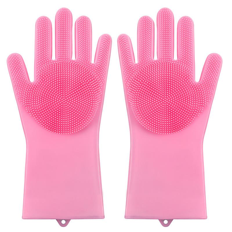 Silicone Scrubber Gloves Cleaning Brush